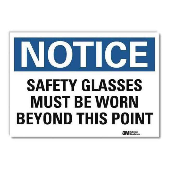 Lyle NoticeSign, ReflecSelfAdhVinyl, 10inWx7inH, U5-1499-RD_10X7 U5-1499-RD_10X7