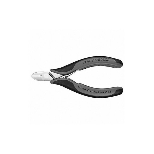4 1/2 in 77 Diagonal Cutting Plier Standard Cut Oval Nose Uninsulated