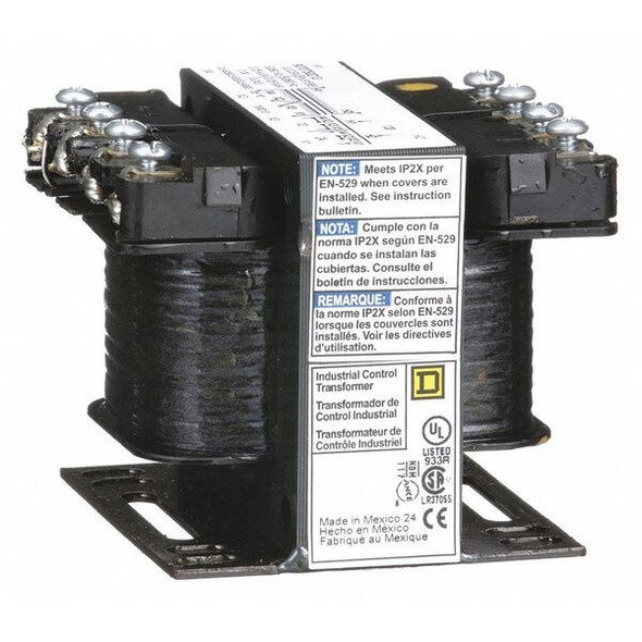 Square D Control Transformer,50VA,12/24VAC 9070T50D13