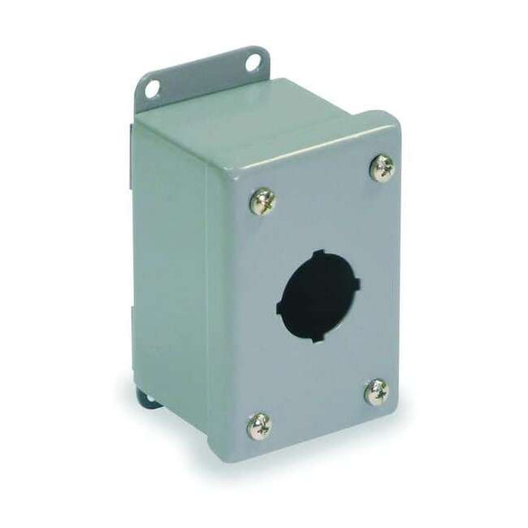 Wiegmann PushButtonEnclosure,30mm,1Hole,CarbSteel PSL1