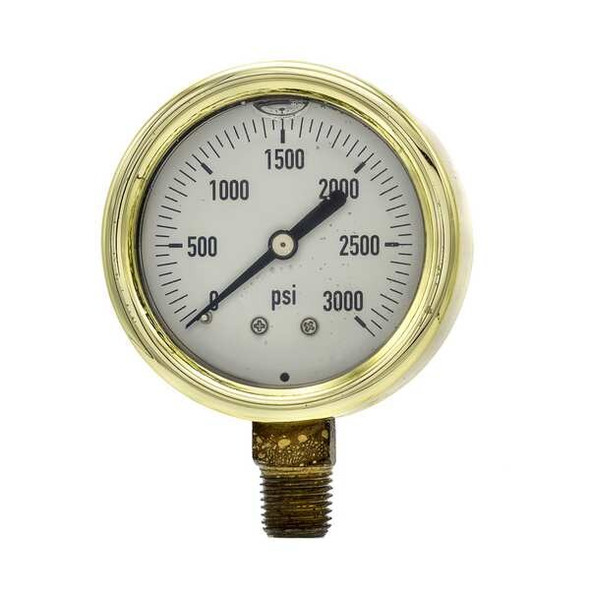 Pic Gauges Pressure Gauge,1/4 in. NPT,2-1/2 in. 601L-254P