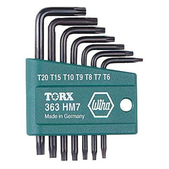 Wiha 7 Piece Torx? L-Shape Torx? Key Set, 36392 36392