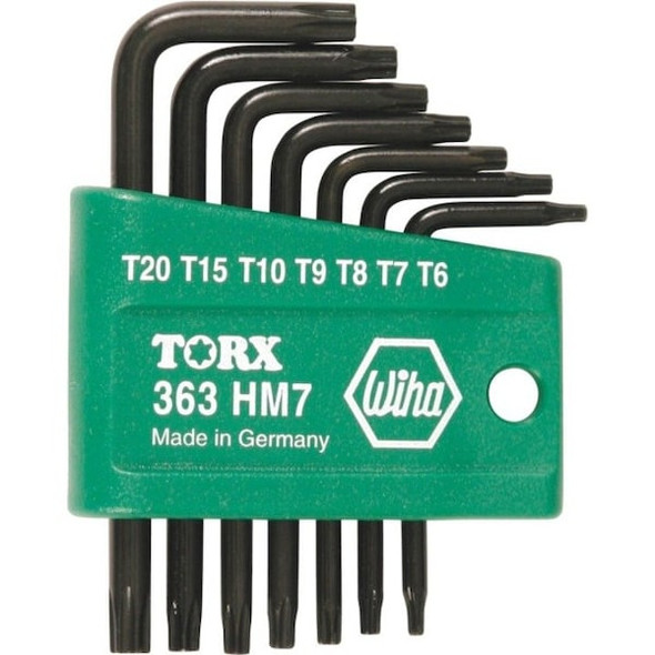 Wiha 7 Piece Torx? L-Shape Torx? Key Set, 36392 36392