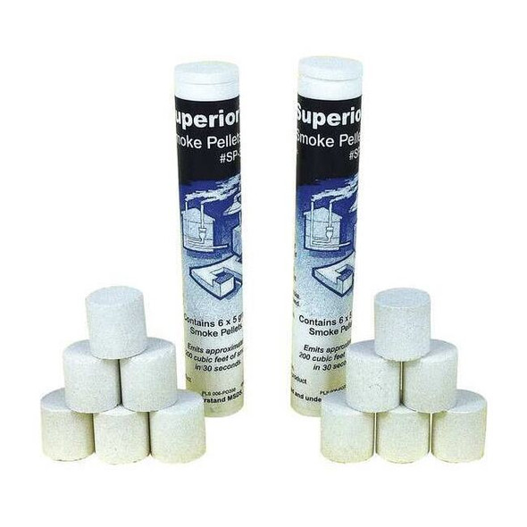 Superior Smoke Smoke Pellets, Solid, White, PK12 SP5