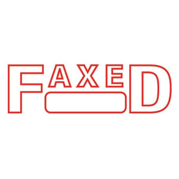 2000 Plus Message Stamp, Faxed, 5/16" 035349