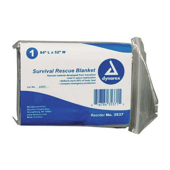 Dynarex Survival Rescue Blnkt,Slvr,84x52in,PK120 3537