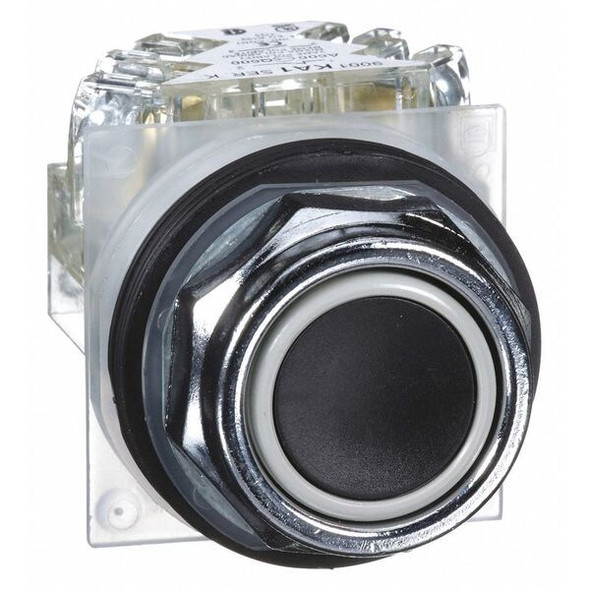 Schneider Electric FlushPushButtonOperatr,NonIllum,Blk,SPDT 9001KR1BH13