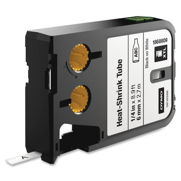 Dymo Cartridge Label, Black-White, Labels-Roll: Continuous 1868809