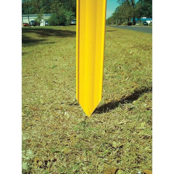 Marker Stakes With Stickers, Fiberglass, 3-3/4" Width, 66" Height, Orange and White/Orange
