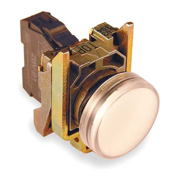 Schneider Electric Pilot Light Complete,White,LED XB4BVG1