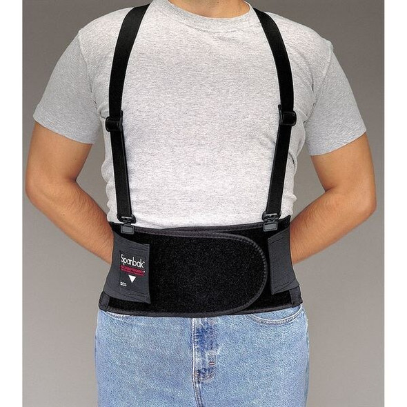 Allegro Industries Back Support w/Suspenders,Black,M 7190-02 Allegro Industries Back Support w/Suspenders,Black,M 7190-02