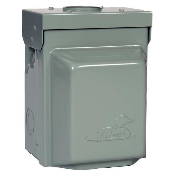 Ge Steel Unmetered Surface Power Outlet, 7-1/8 in H, 5-3/16 in D, NEMA 3R U050