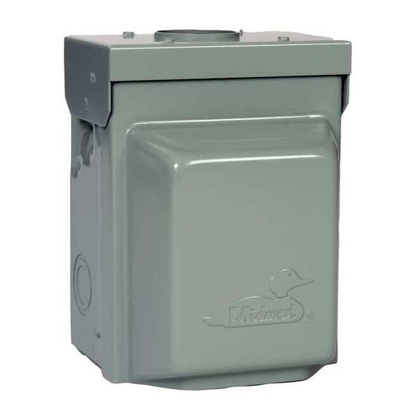 Ge Steel Unmetered Surface Power Outlet, 7-1/8 in H, 5-3/16 in D, NEMA 3R U050