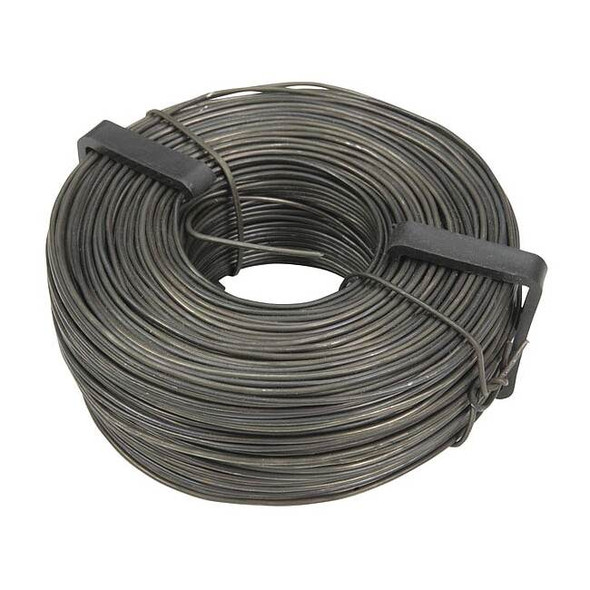 16 Gauge Rebar Tie Wire, 96 ft L, Bare Wire, Steel, 2 Wraps Per Tie