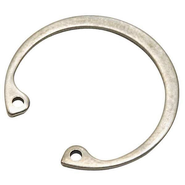 Internal Retaining Ring, Stainless Steel, Plain Finish, 1 9/16 in Bore Dia.