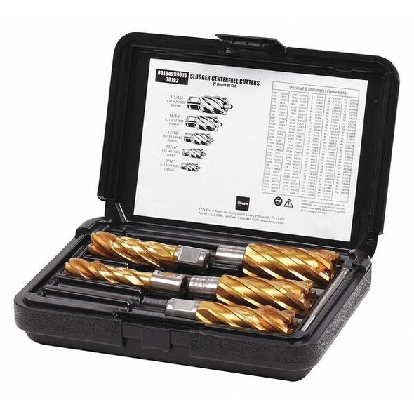 Slugger by Fein Annular Cutter Kit,2" Cut Depth,6pcs. 63134999015