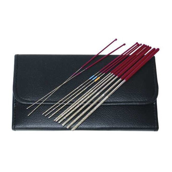 Innovative Products of America Round Micro Files, 12 Pieces, 5"L 8042