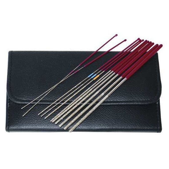 Innovative Products of America Round Micro Files, 12 Pieces, 5"L 8042