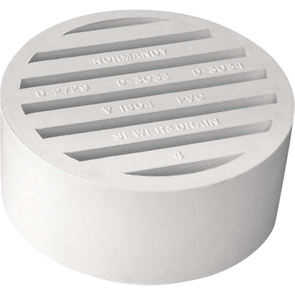 IPEX Hub-Fit 4 In. PVC Sewer and Drain Floor Strainer 414254BC