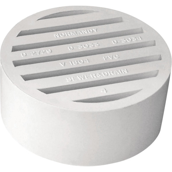 IPEX Hub-Fit 4 In. PVC Sewer and Drain Floor Strainer 414254BC