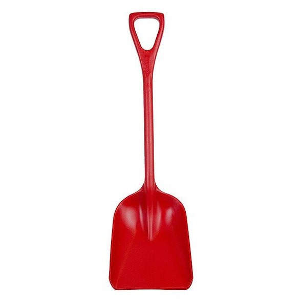 Remco Hygienic Square Point Shovel, Polypropylene Blade, 23 1/2 in L, Red 69814