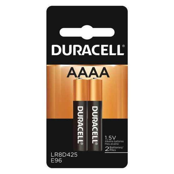 Duracell CopperTop Alkaline Battery, AAAA 1.5V DC 2 PK MX2500B2U