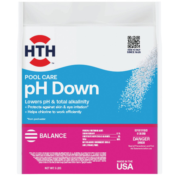 HTH Pool Care pH Down 5 Lb. pH Decreaser Granule 67057