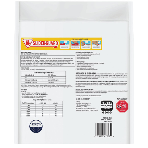 HTH Pool Care pH Down 5 Lb. pH Decreaser Granule 67057 845402