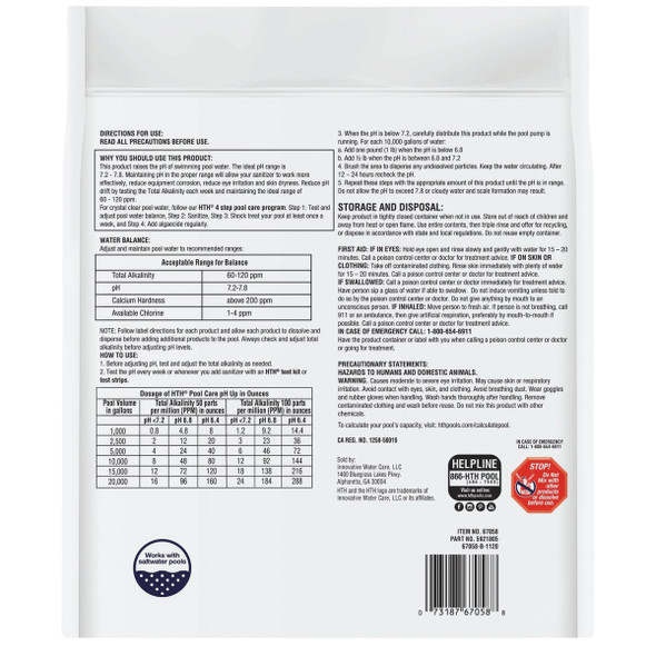 HTH Pool Care pH Up 4 Lb. pH Increaser Granule 67058 854696