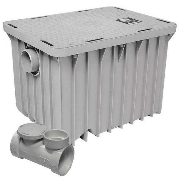 Endura Interceptor Grease Interceptor, 2" Pipe Dia., Thermoplastic 3920A02