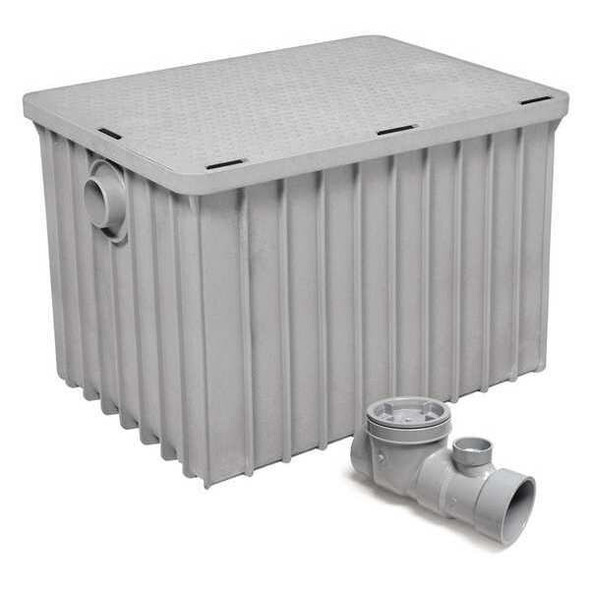 Endura Interceptor Grease Interceptor, 3" Pipe Dia., Thermoplastic 3950A03