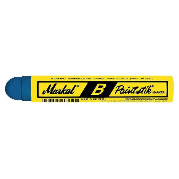 Markal Paint Crayon, Large Tip, Blue Color Family, 12 PK 80225