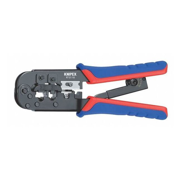 7 1/2 in Crimper RJ-11/12 (6-Poles) 9.65mm, RJ-45 (8-Poles) 11.68mm