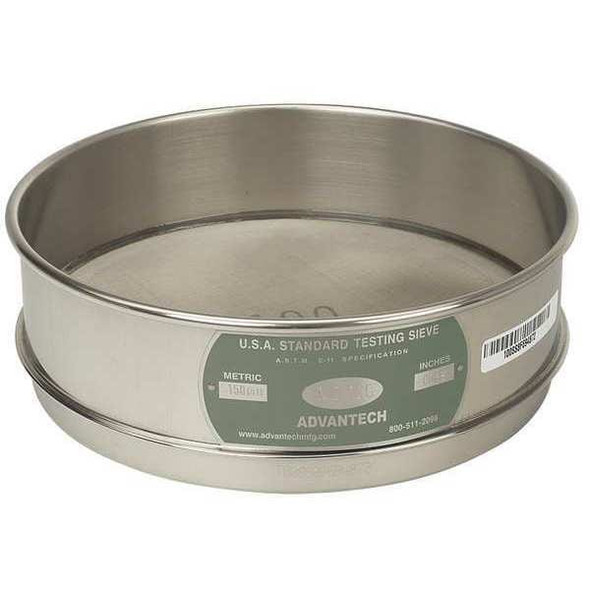 Advantech Manufacturing Sieve, No 70, S/S, 8 In, Full Ht 70SS8F