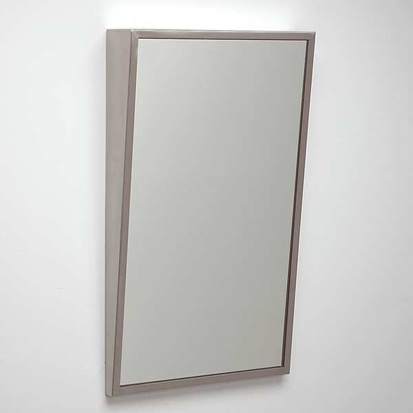 36 in "H x 18 in "W, Fixed Tilt, Framed Mirror ADA, Glass
