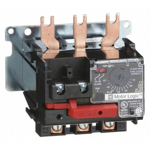 Square D Overload Relay, NEMA, Electronic, Manual 9065ST220 Square D Overload Relay, NEMA, Electronic, Manual 9065ST220