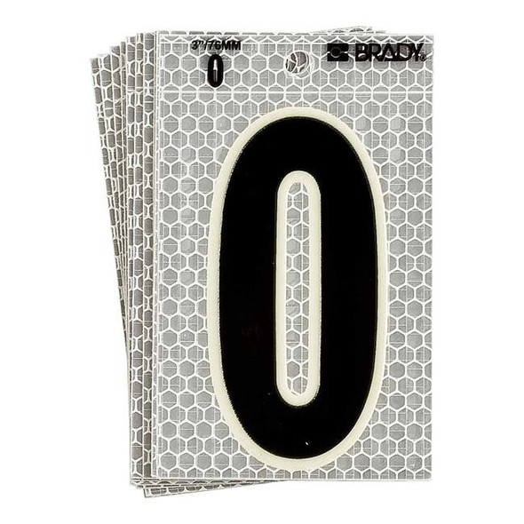 Brady NumberLabel,6inH,3inW,PK10 3020-0