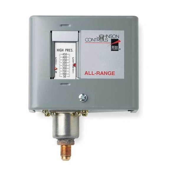 Johnson Controls Single Pressure Control, Adjustable,SPST P170AB-2C
