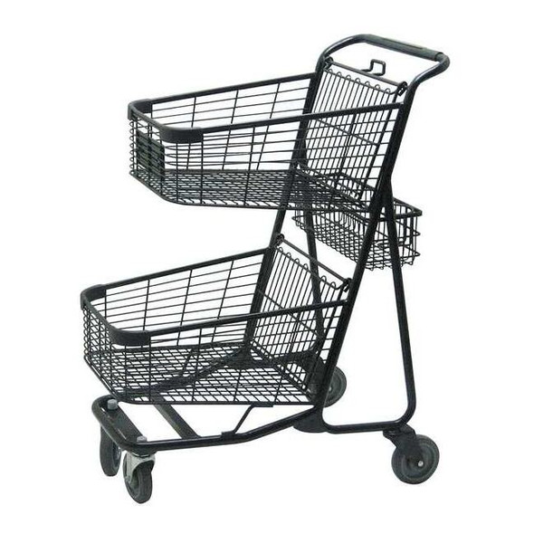 R.W. Rogers TwoTierCart,Steel,29-in L,22-1/2 in W RWR-VER-5050BK