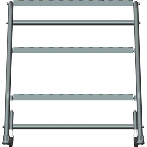 Ballymore 28 1-2 in H Steel Rolling Ladder, 3 Steps, 450 lb Load Capacity 326X