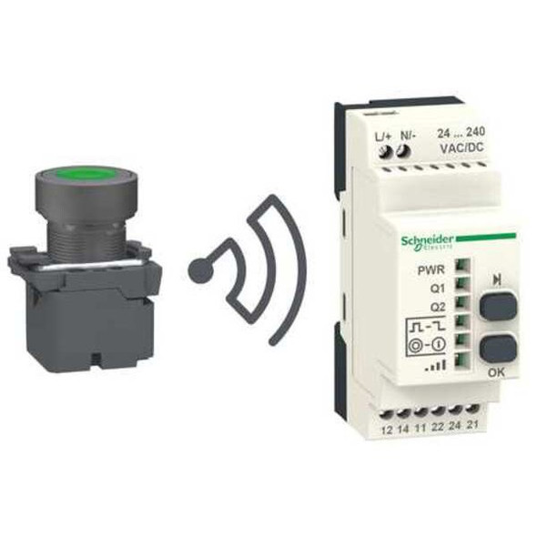 Schneider Electric WirelessPBKit,Blk/Blu/Grn/Rd/Wht/Ylw XB5RFA02