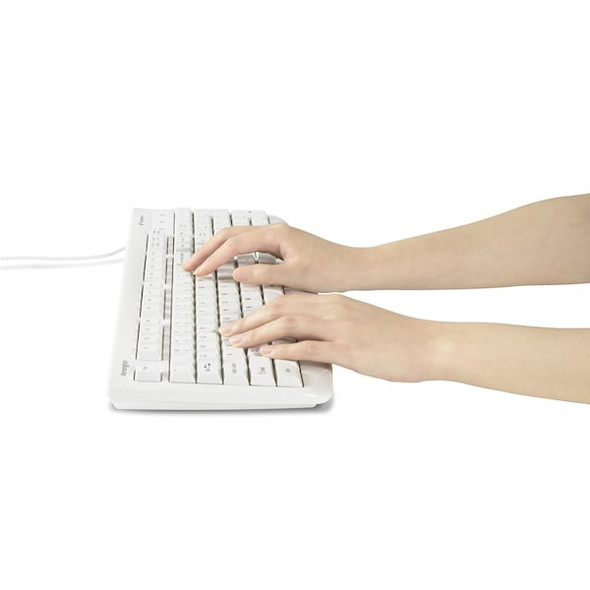 Kensington Keyboard. Antimicrobial. White K64406US