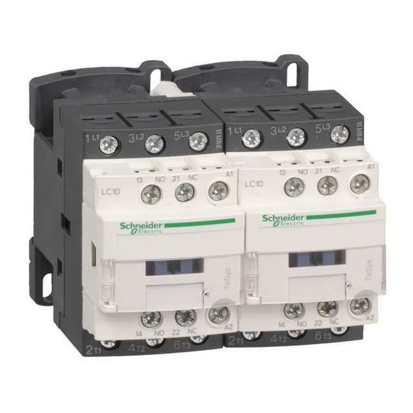 IEC Magnetic Contactor, 1NC/1NO, 24V AC, 3 P, Reversing, Screw Clamp