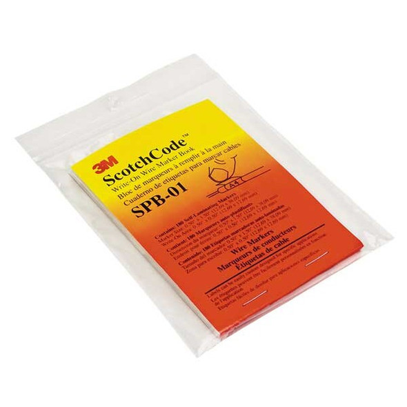 3m Wire Marker Book,Preprintd,Slf-Adhes,PK5 SPB-01 3m Wire Marker Book,Preprintd,Slf-Adhes,PK5 SPB-01