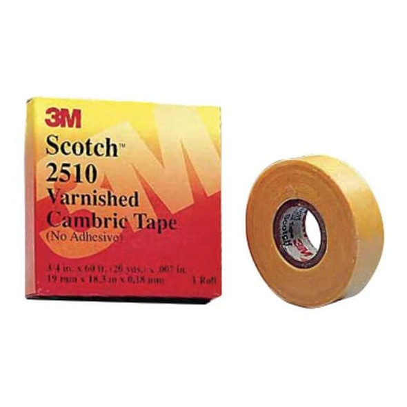 3m ElectricalTape,Yellow,20ydL,3/4 in W,PK20 2510-3/4x60FT