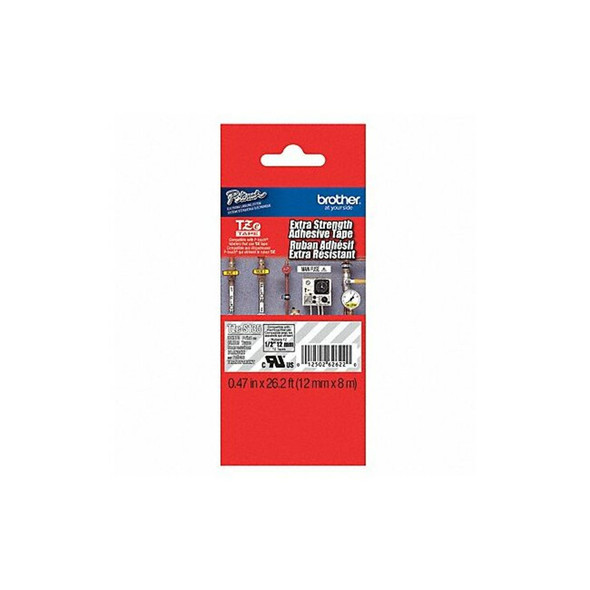 Brother Label/RibbonCartridge,Clear,Gloss,1/2inW TZES135G