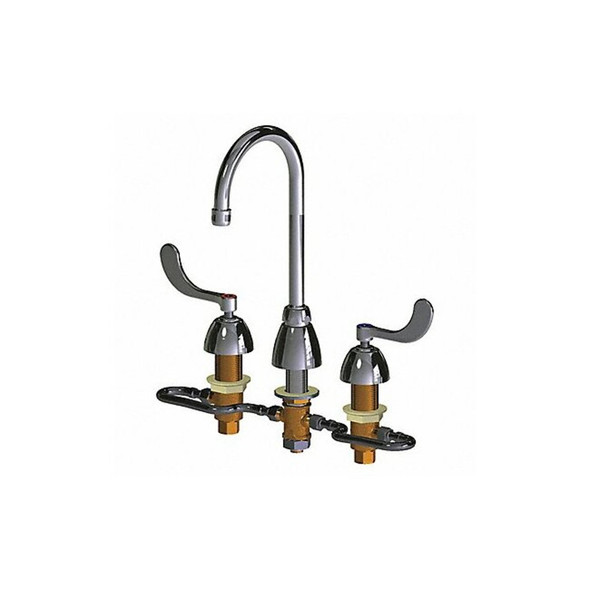 Gooseneck Kitchen/Bathroom Faucet, Manual, 6" to 26" Mount, 3 Hole Commercial