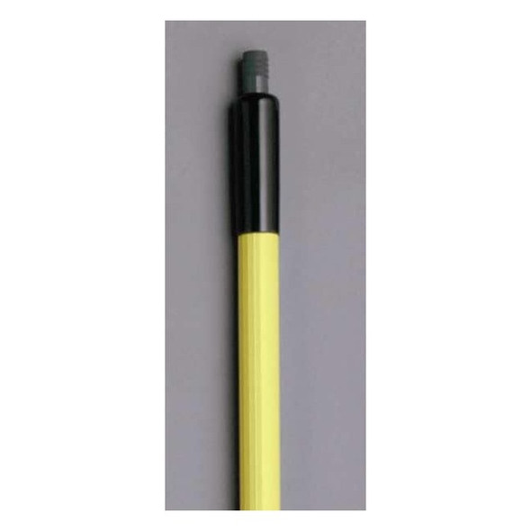 100" to 187" Threaded Extension Handle, 1 1/4 in Dia, Yellow, Aluminum