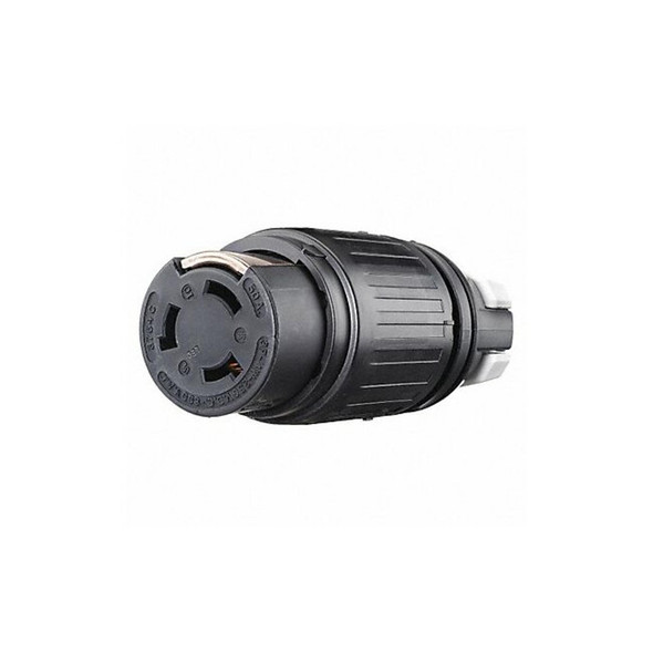 Bryant Locking Connector,Black,Nylon,3 Poles 3764