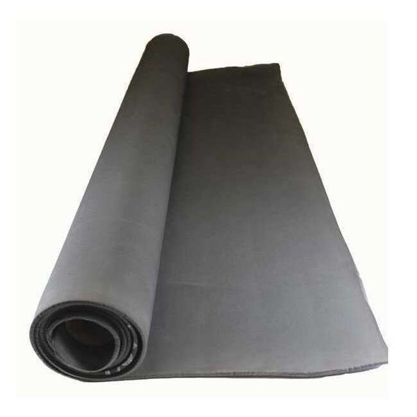 Foam Roll, Water-Resistant Closed Cell, 42 in W, 72 in L, 1/8 in Thick, Black